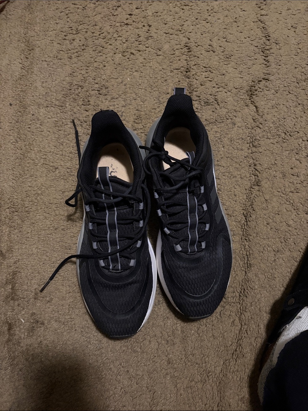 Men's Black Athletic Sneakers - Lightweight Comfort